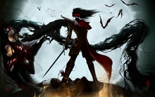 horror guns hellsing alucard moon evil nightmare wolf vampires armor hellsing ultimate swords 387 Wallpaper